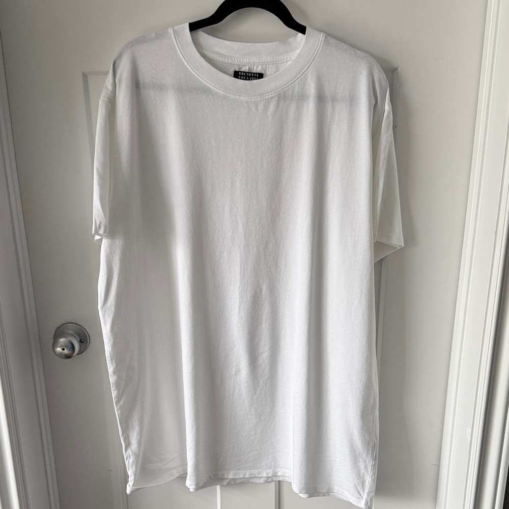 Brunette The Label Crisp White Short Sleeve Tee